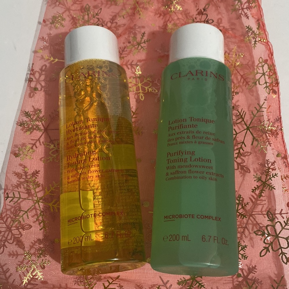 NWT *** CLARINS*** Purifying Toning Lotion & Hydrating Toning Lotion - Normal DS - Picture 2 of 9